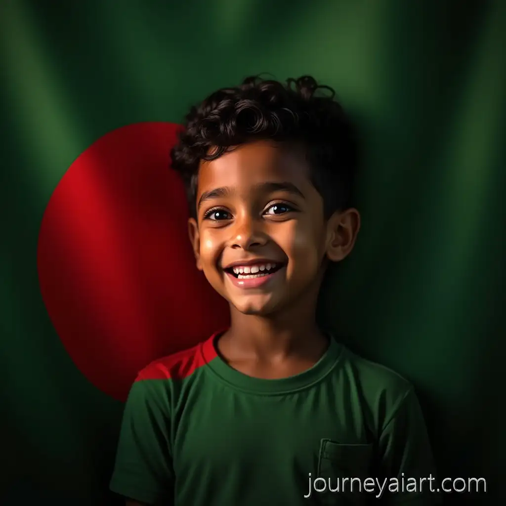 Smiling-Bangladeshi-Child-with-the-BangBangladeshi-flag-with-childladeshi-Flag-in-Cinematic-Lighting