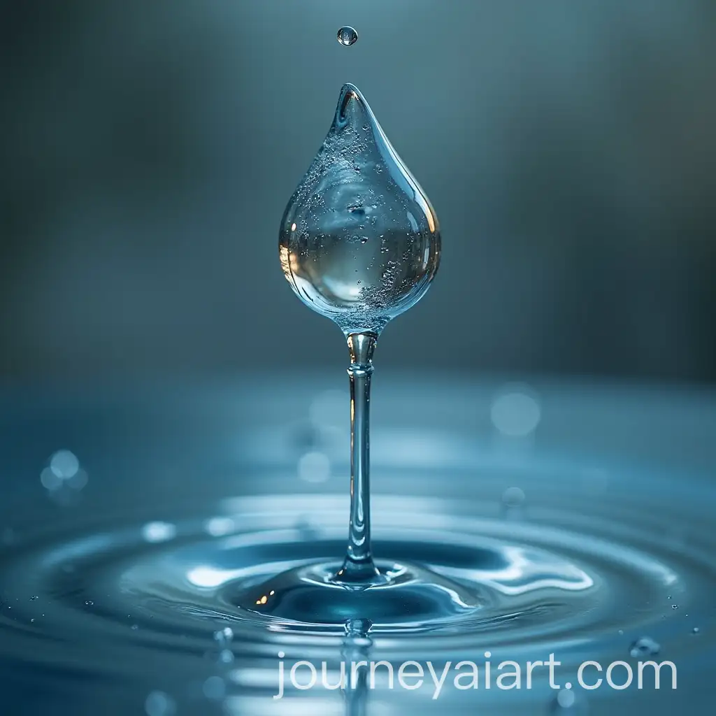 Closeup-of-Water-Droplet-with-a-Gauge-Measuring-Size