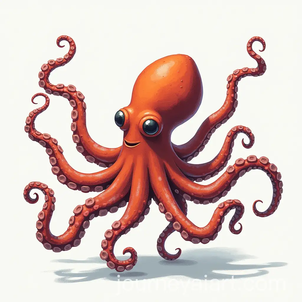 Octopus-Shaped-Like-a-Pencil-in-Creative-Design