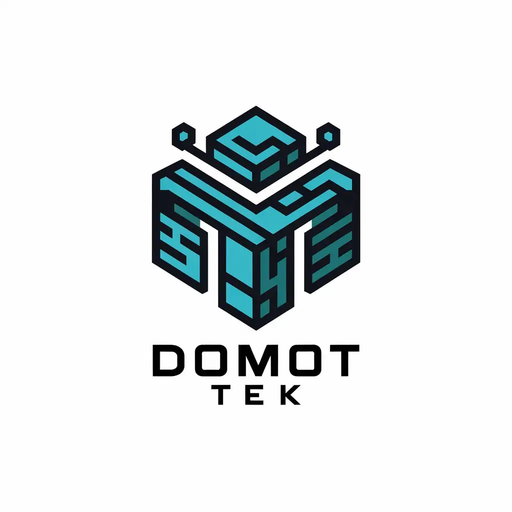 LOGO Design for Domot Tek Technology Security and Telecommunication Theme with Modern Style