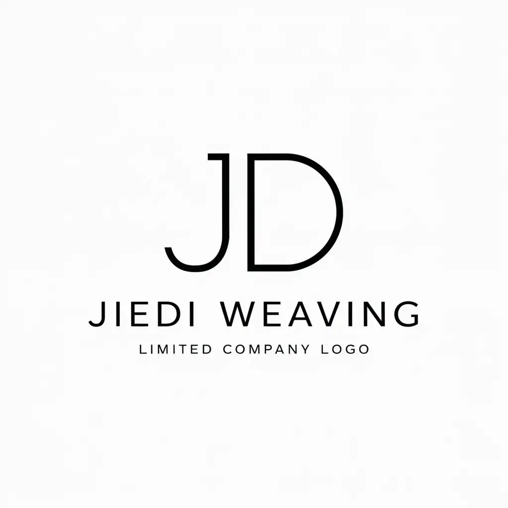 LOGO-Design-for-Jiedi-Weaving-Limited-Company-Minimalistic-J-D-Symbol-in-Technology-Industry