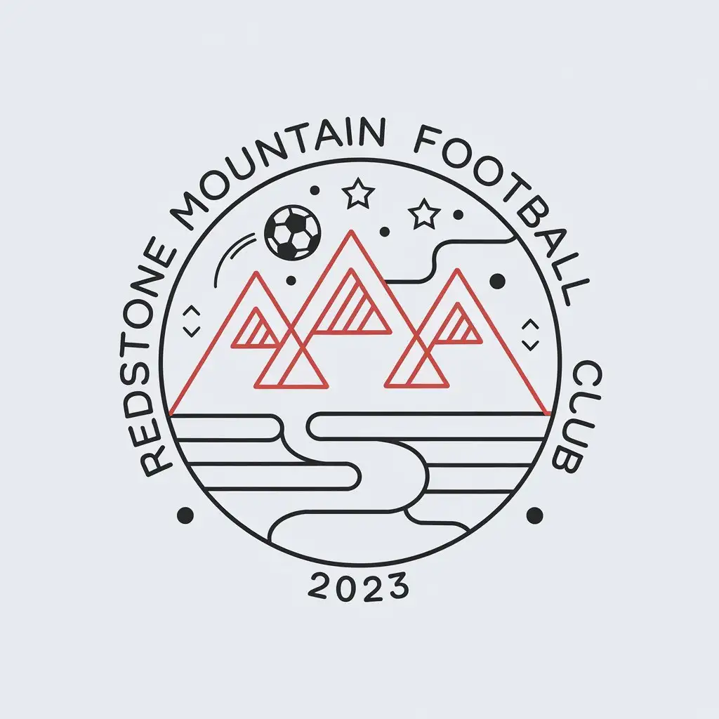 LOGO-Design-For-Redstone-Mountain-Football-Club-2023-Minimalistic-Sketch-Style-with-Mountains-Soccer-Ball-Stars-and-River