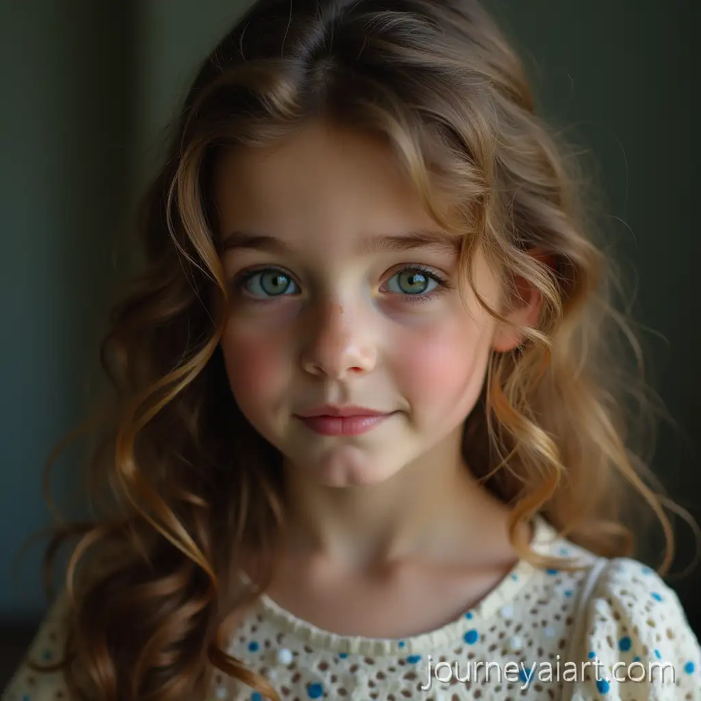 Portrait-of-an-Innocent-Young-Woman-with-Gentle-Expression