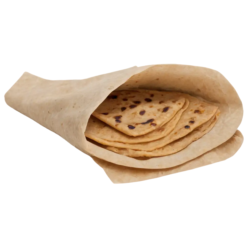 Roti-in-Shopper-PNG-Image-HighQuality-Digital-Asset-for-Versatile-Use