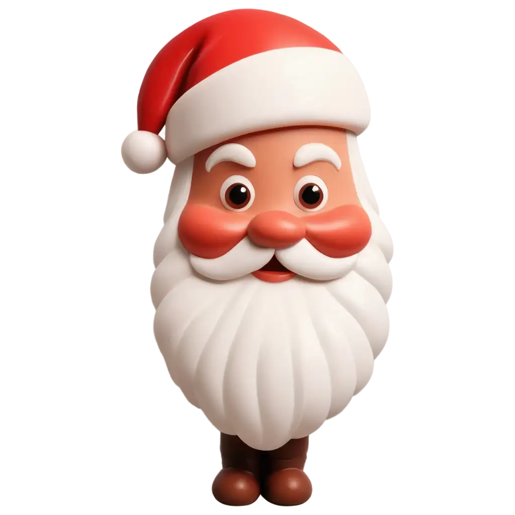 Santa-Claus-Face-Toy-Cartoon-Style-PNG-Image-Perfect-for-Holiday-Designs