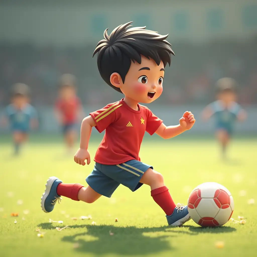 Chinese-Kid-Playing-Flag-Football