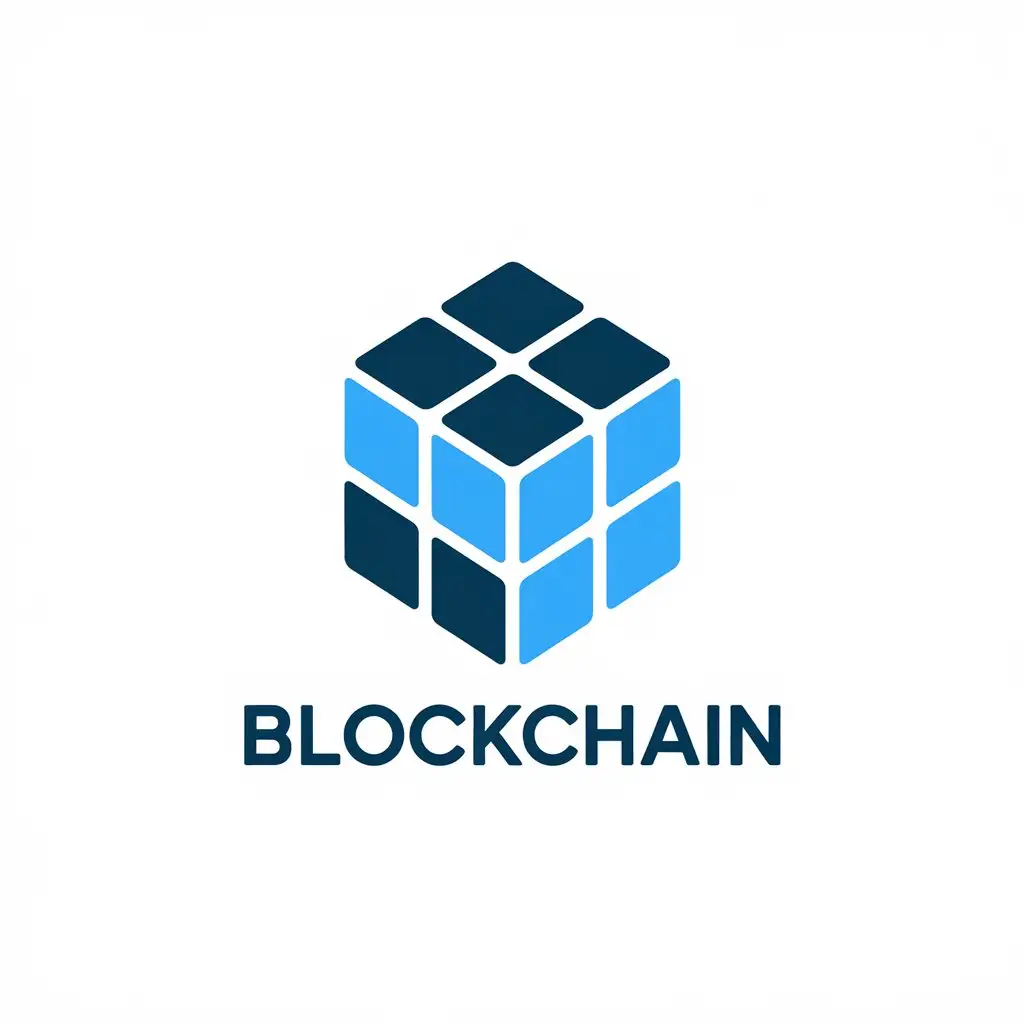 LOGO-Design-for-Blockchain-Construction-Blue-Block-with-Diagonal-View-for-Industry-Clarity