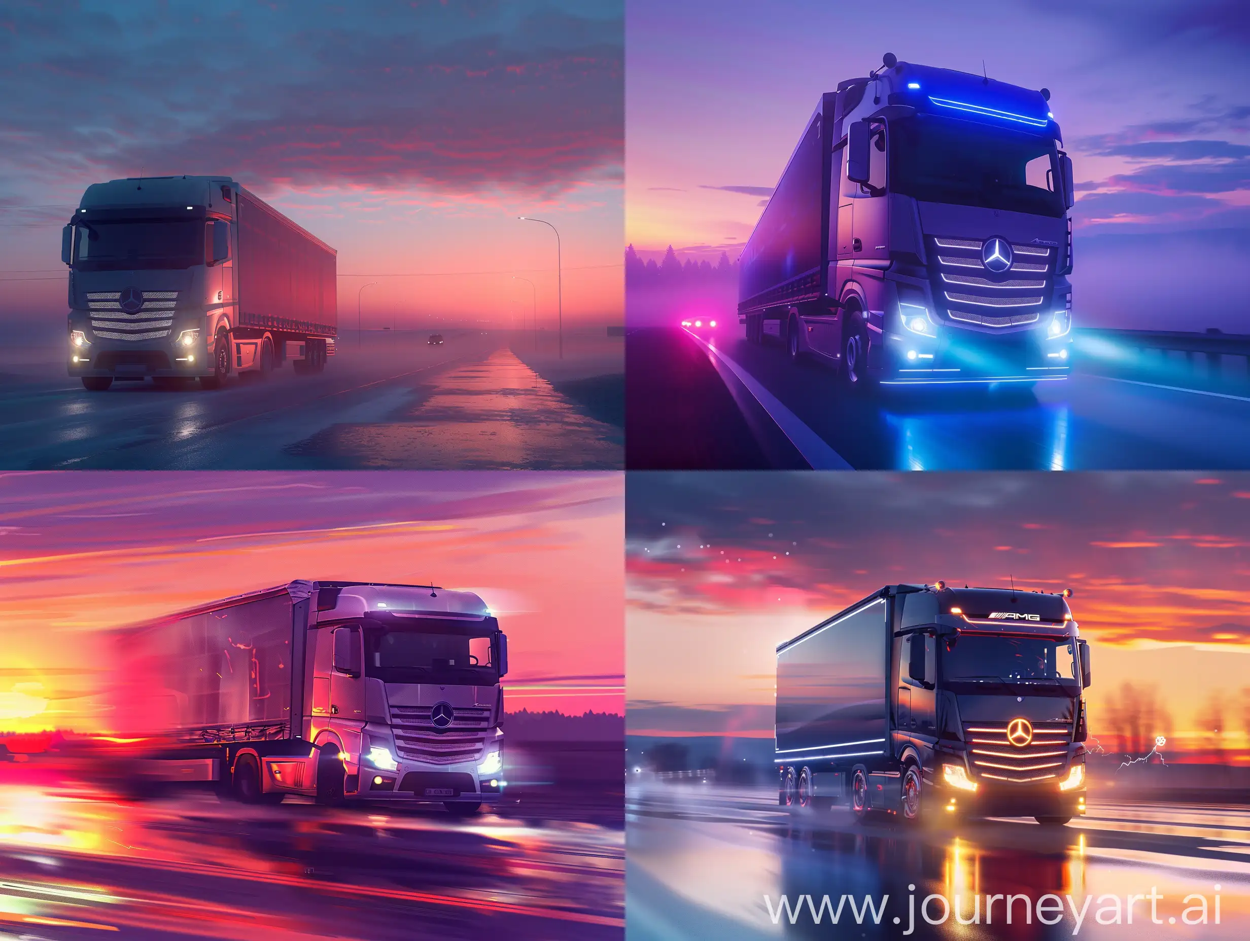 Russian-Style-Gradient-Background-with-AMG-CARGO-Truck