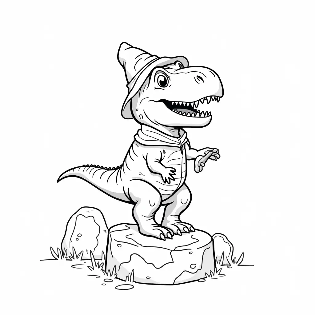 TRex-in-a-Halloween-Costume-Rock-Climbing