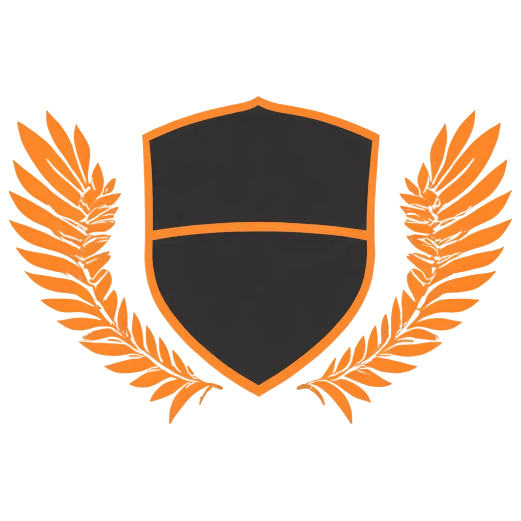 HighQuality-Soccer-Crest-PNG-Image-in-Orange-and-Black