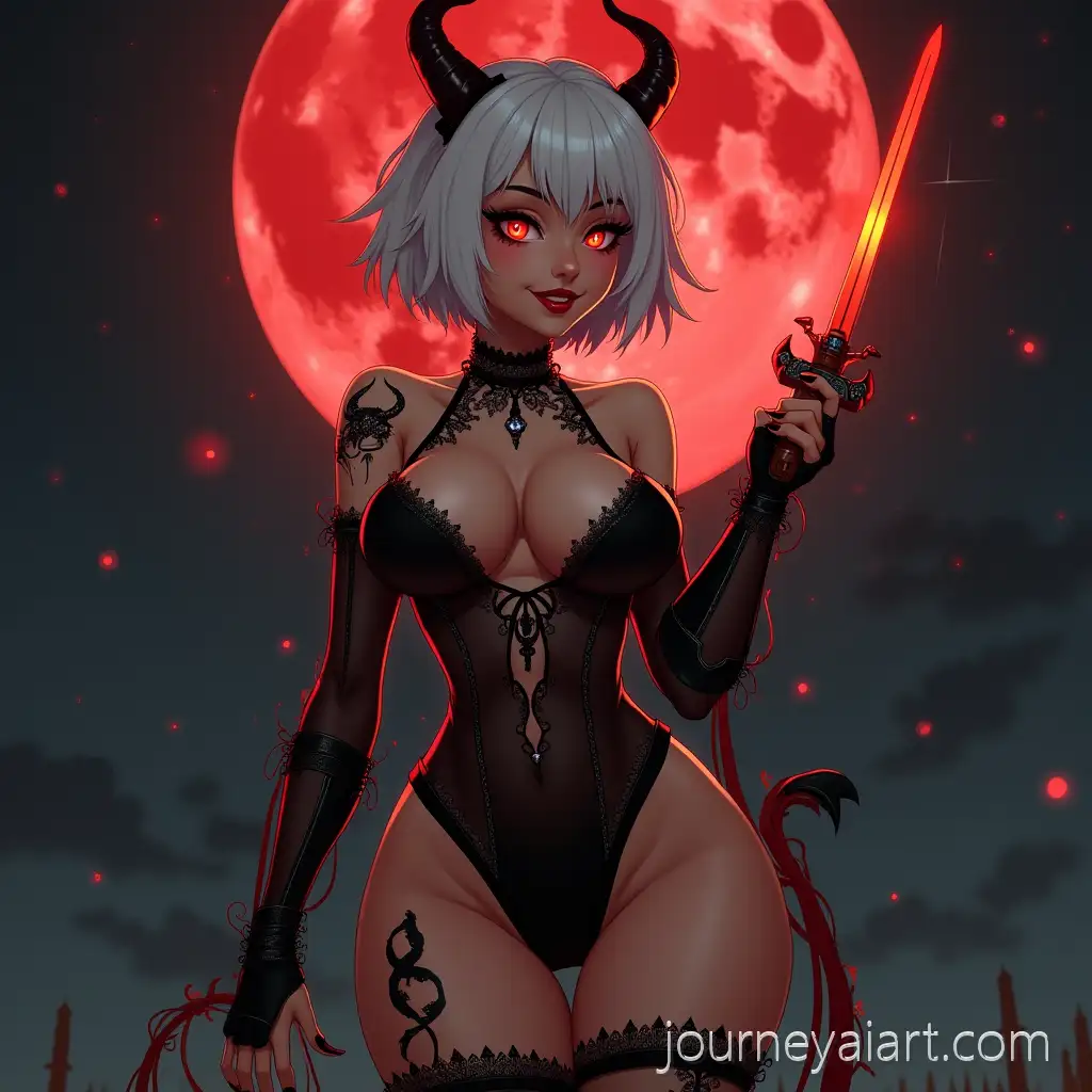 SuccubSuccubus-with-glowing-tattoosus-with-Glowing-Womb-Tattoo-and-Demon-Sword-Under-Red-Moon