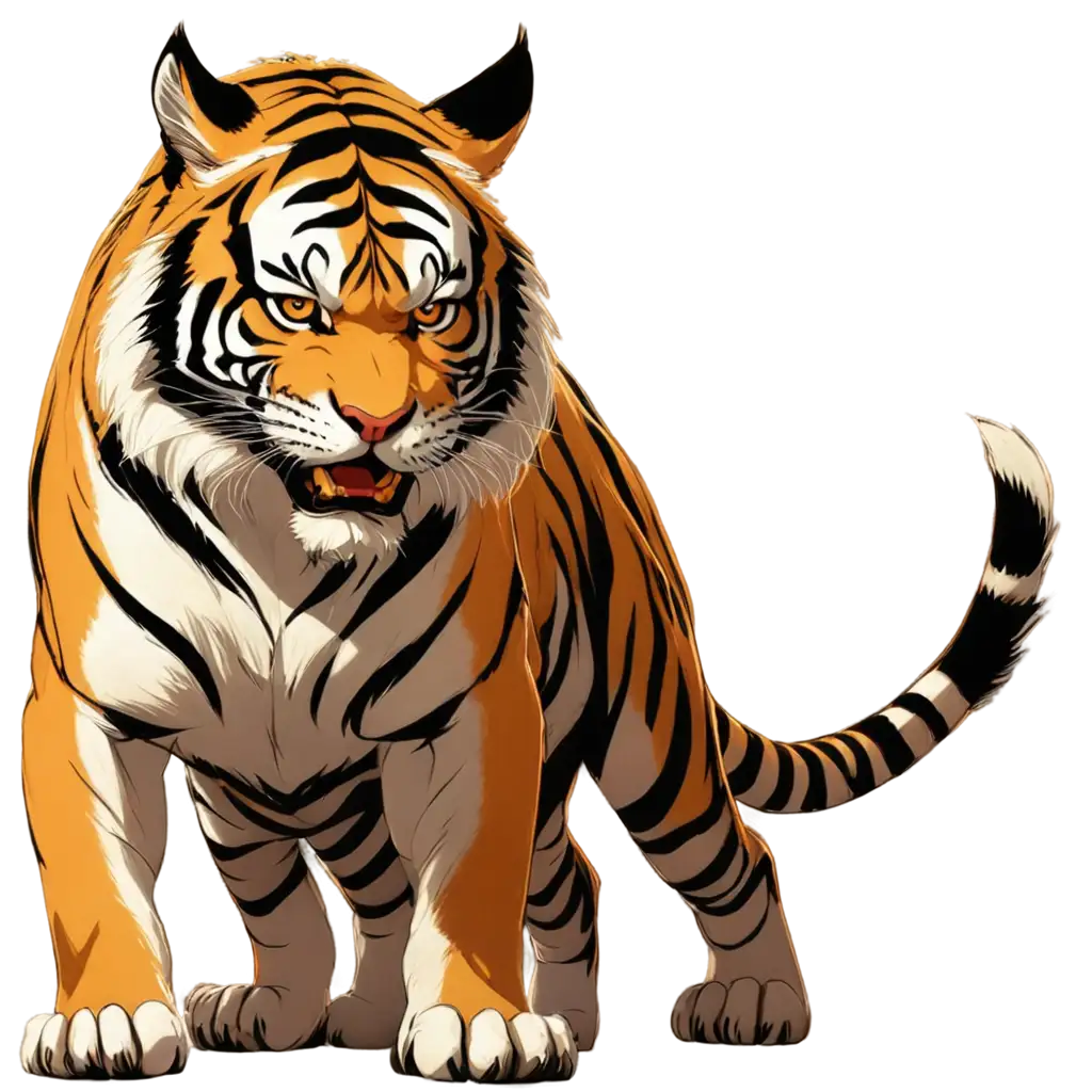 Angry-Vicious-Tiger-Anime-Style-PNG-Image-for-HighQuality-Designs