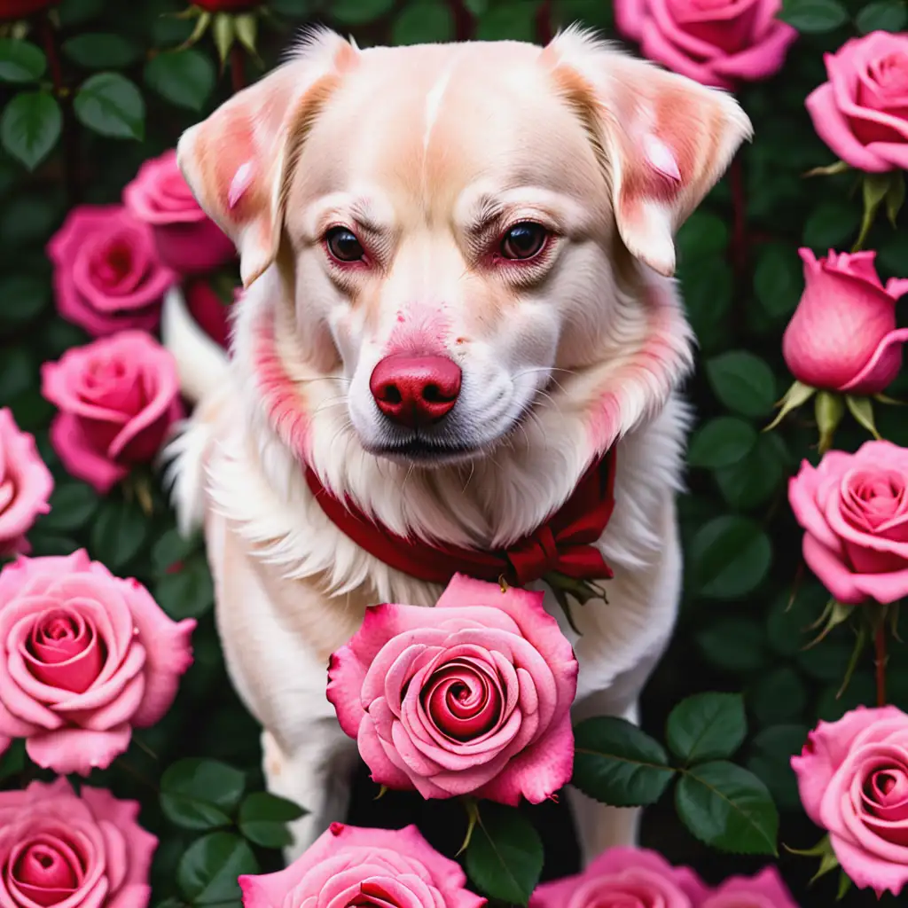 Elegant-RoseColored-Dog-Portrait