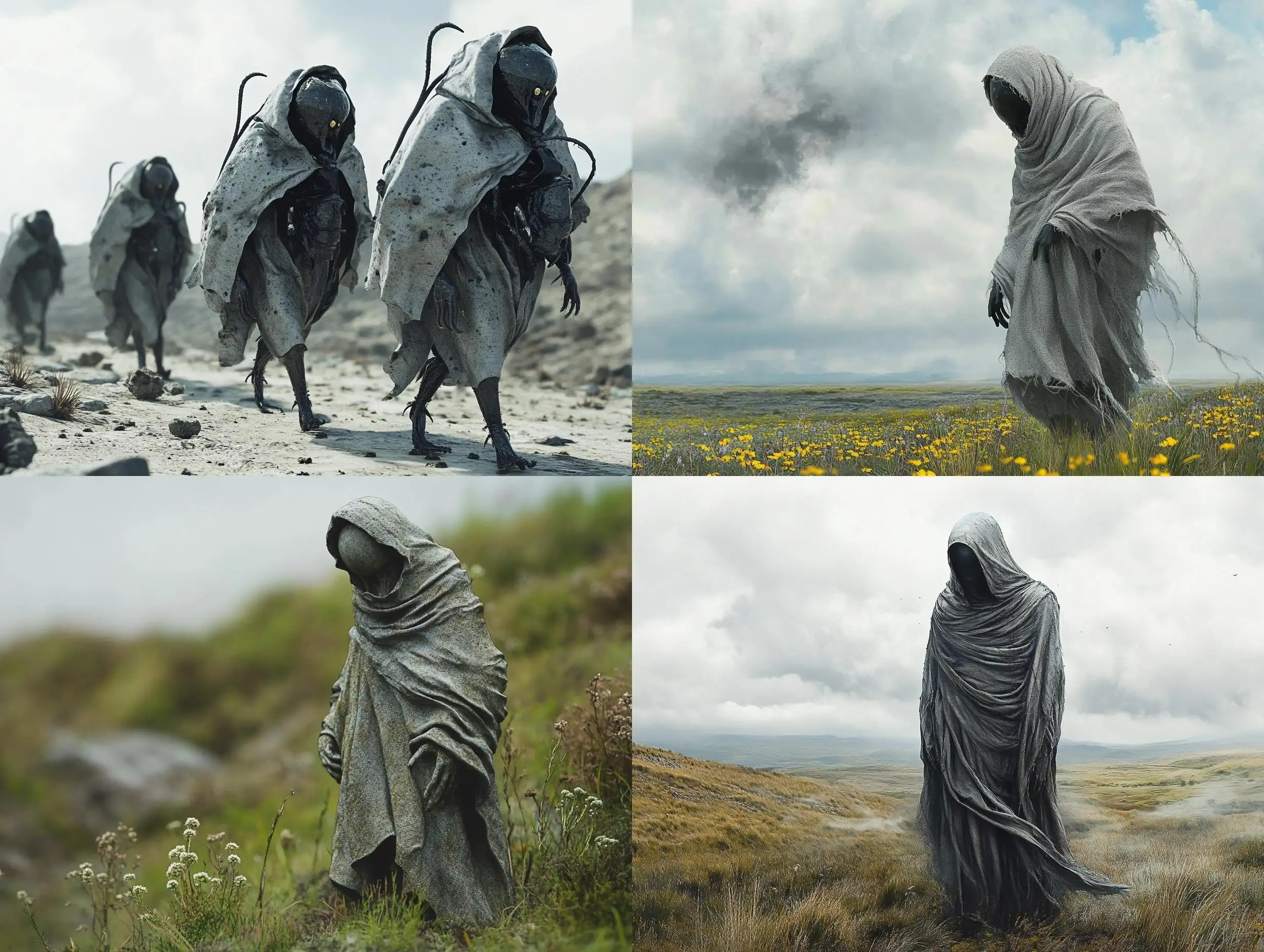 Evolving-Maggot-as-Dominant-Species-in-Hooded-Garment-Walking-Through-Landscape