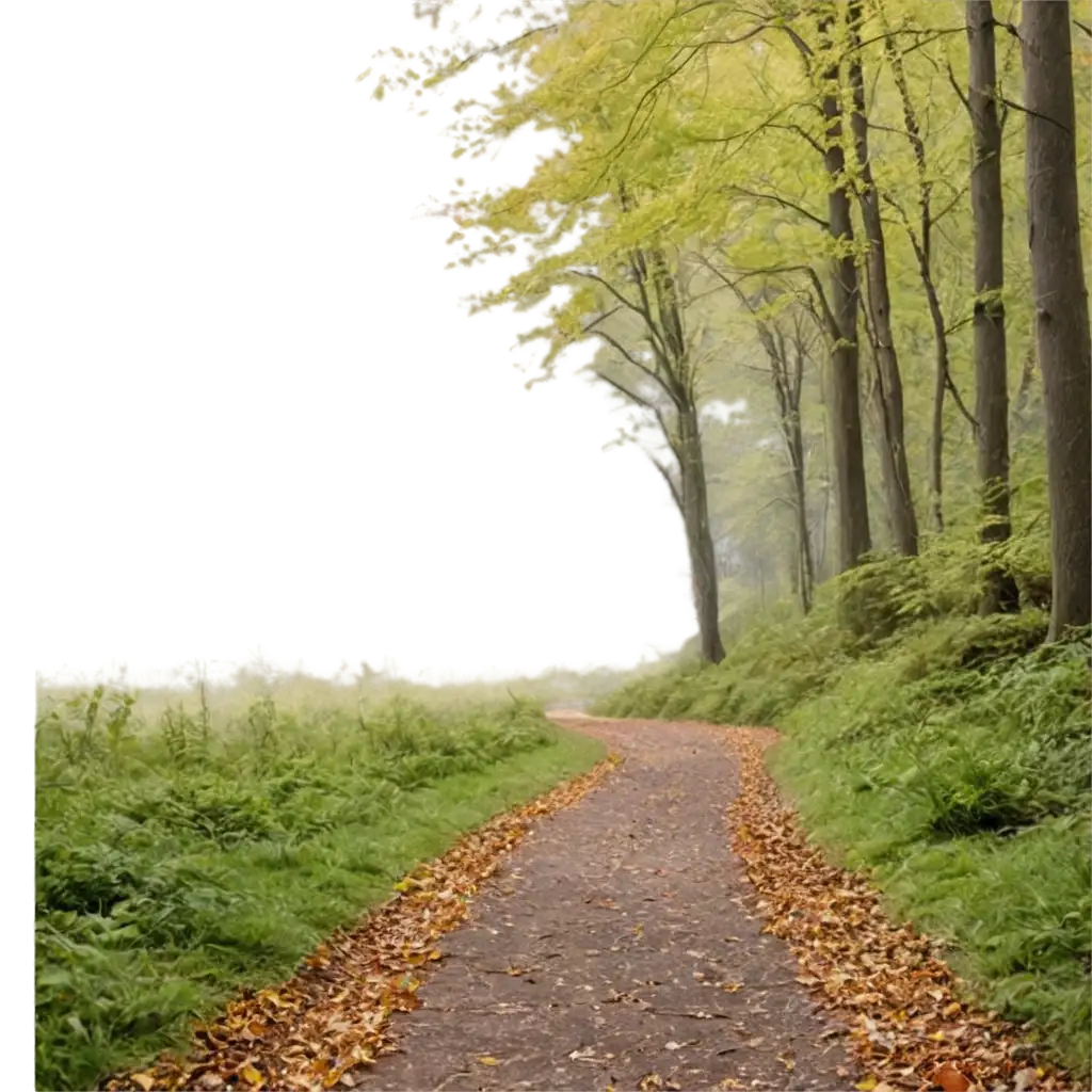 Walking-Through-a-Tranquil-Forest-Path-PNG-Image-for-Scenic-Visual-Depth-and-Clarity