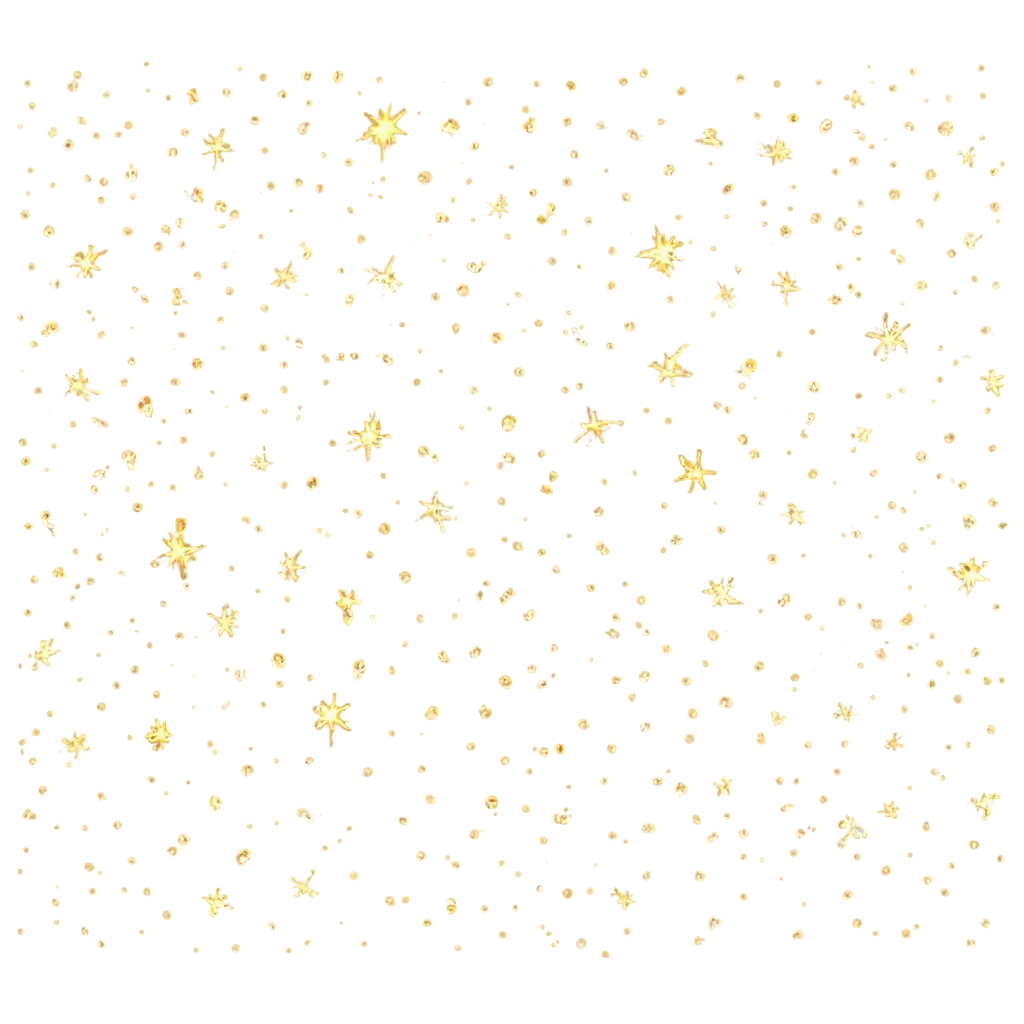 Sparkling fairy dust. The dust is yellow, the yellow color sparkles and the golden stars shine with a special light Vector sparkles on a white background Christmas light effect Sparkling magic dust particles