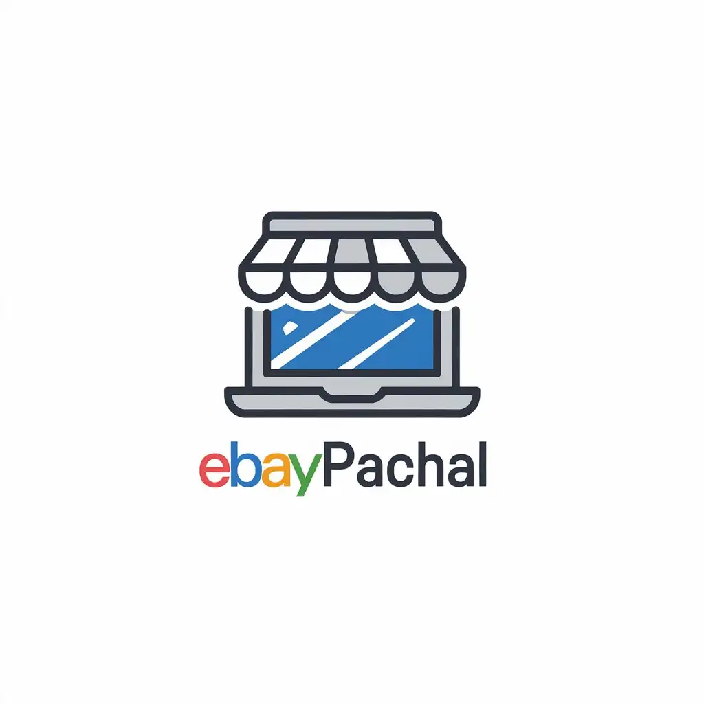 LOGO Design for ebayPachal Minimalistic Laptop Shop Theme for Internet Industry