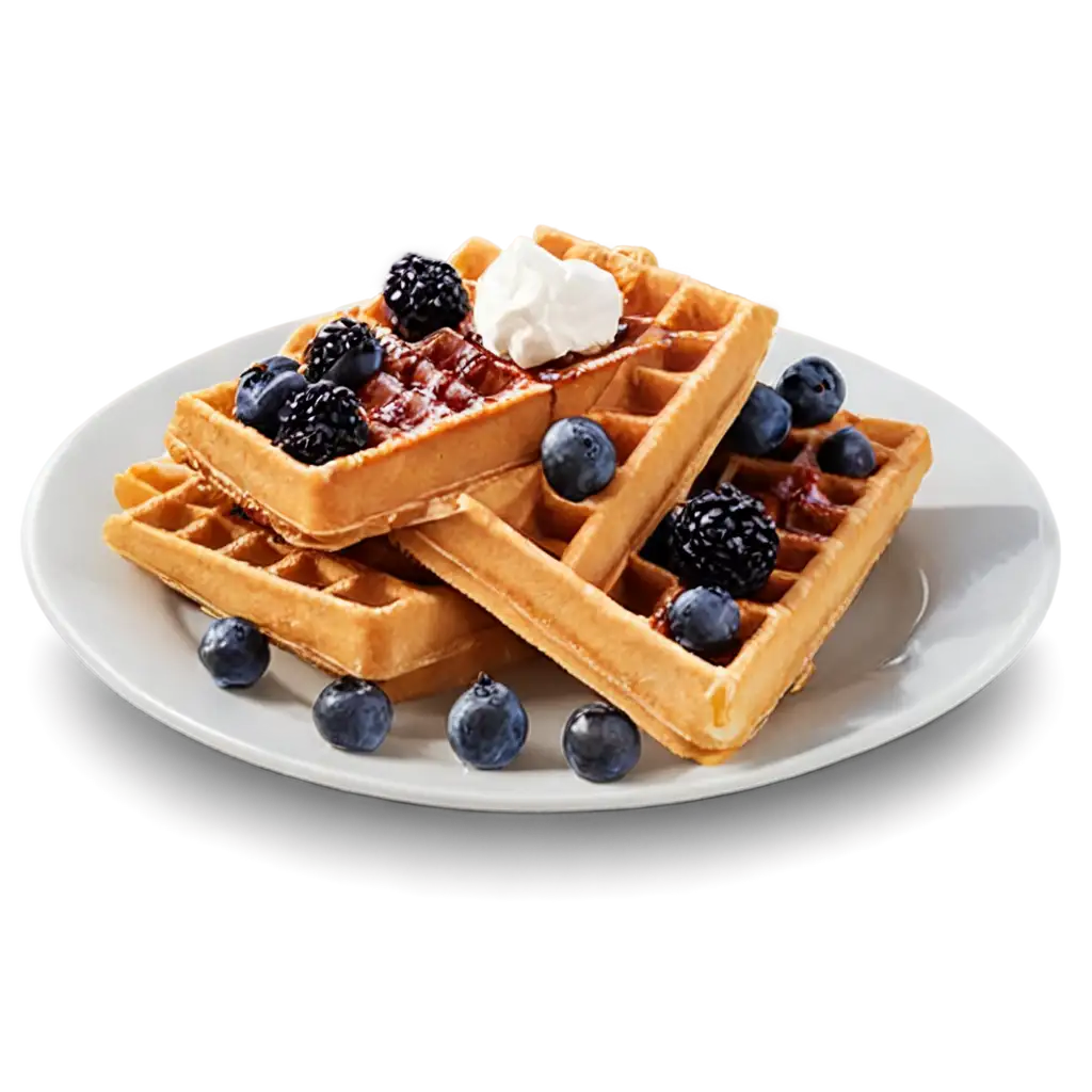 Vienna-Waffles-PNG-Image-HighQuality-and-Transparent-Representation-for-Culinary-Designs