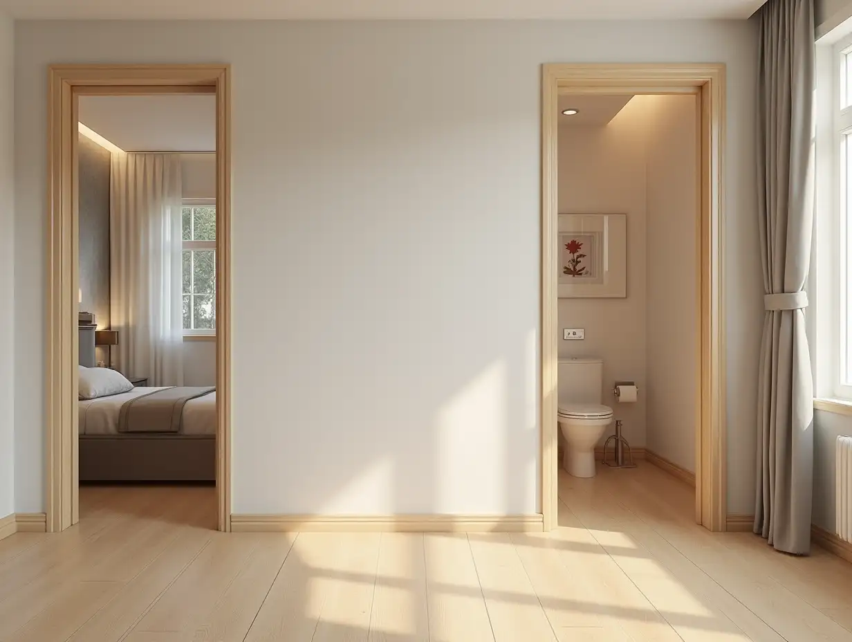 Realistic-HD-Rendering-of-a-Cozy-Apartment-Room-with-Entrances-to-Bedroom-and-Bathroom