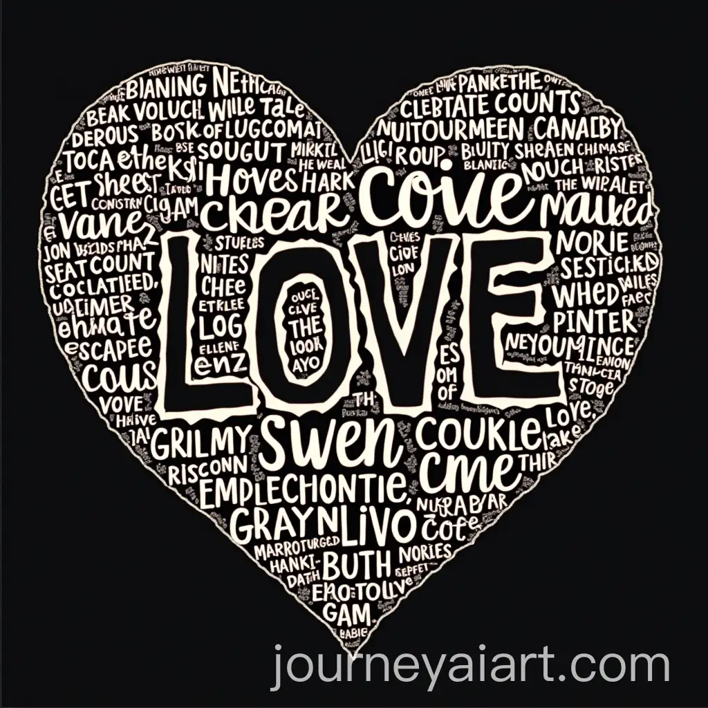 Heartshaped-Wordle-Artwork
