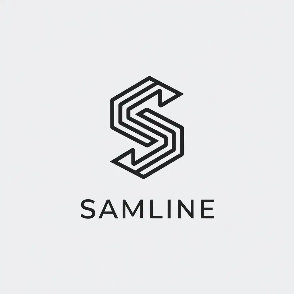 LOGO-Design-for-Samline-Minimalistic-S-Symbol-with-Market-Industry-Appeal