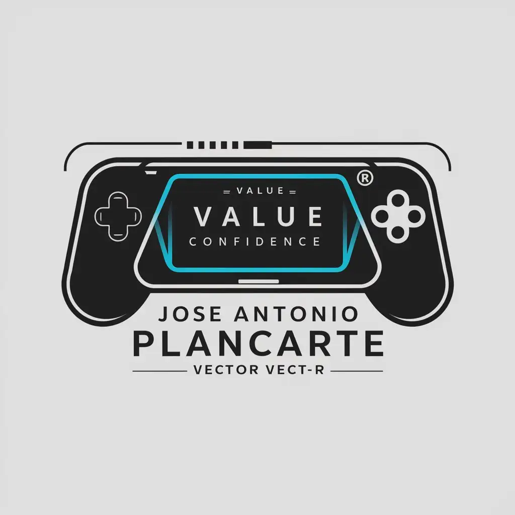 LOGO Design for Jose Antonio Plancarte Gaming Console with Value Confidence Theme