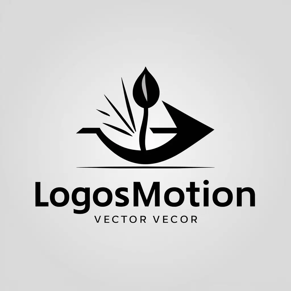 LOGO Design for LogosMotion Seed and Progress Symbol with Clear Background