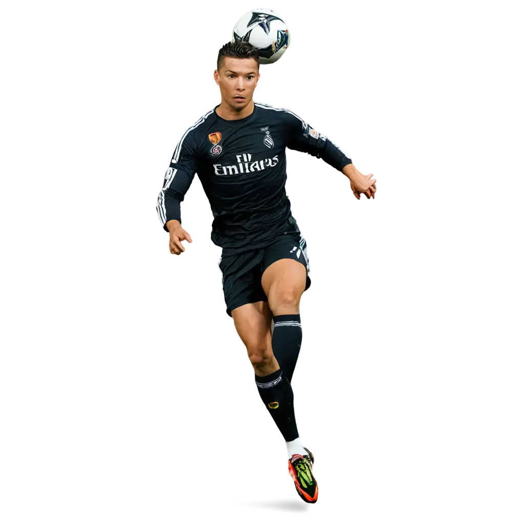 Dynamic-Ronaldo-Kick-PNG-Image-Capturing-the-Essence-of-Soccer-Excellence