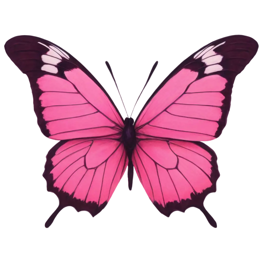 Vibrant-Pink-Butterfly-PNG-Image-Captivating-Art-for-Digital-and-Print-Media