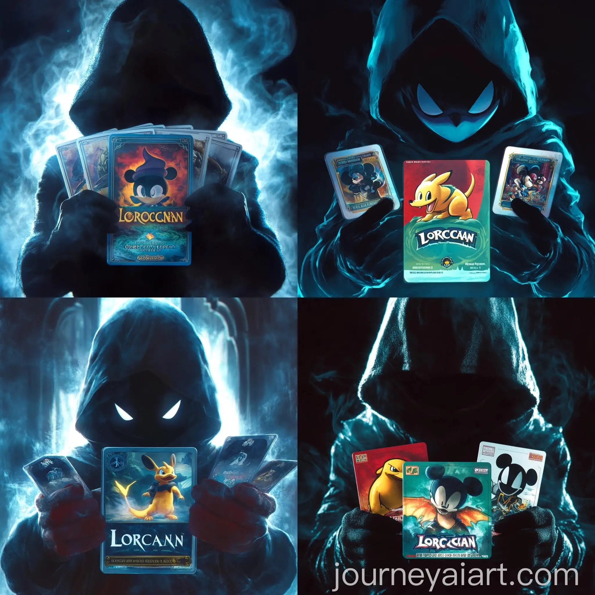 Mysterious-Character-with-Pokemon-Mickey-Mouse-and-Monkey-D-Luffy-Trading-Cards