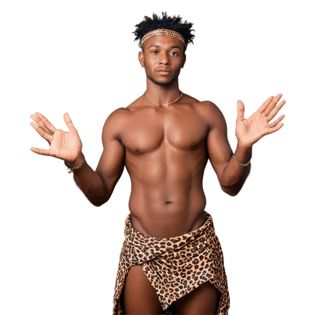 HighQuality-African-Tribe-Male-PNG-Image-Animal-Skin-Body-in-T-Pose-with-4K-Detail-and-Good-Lighting