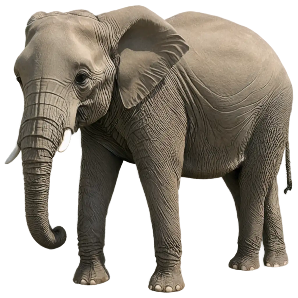 Elephant-with-Trunk-PNG-Image-for-Versatile-Applications