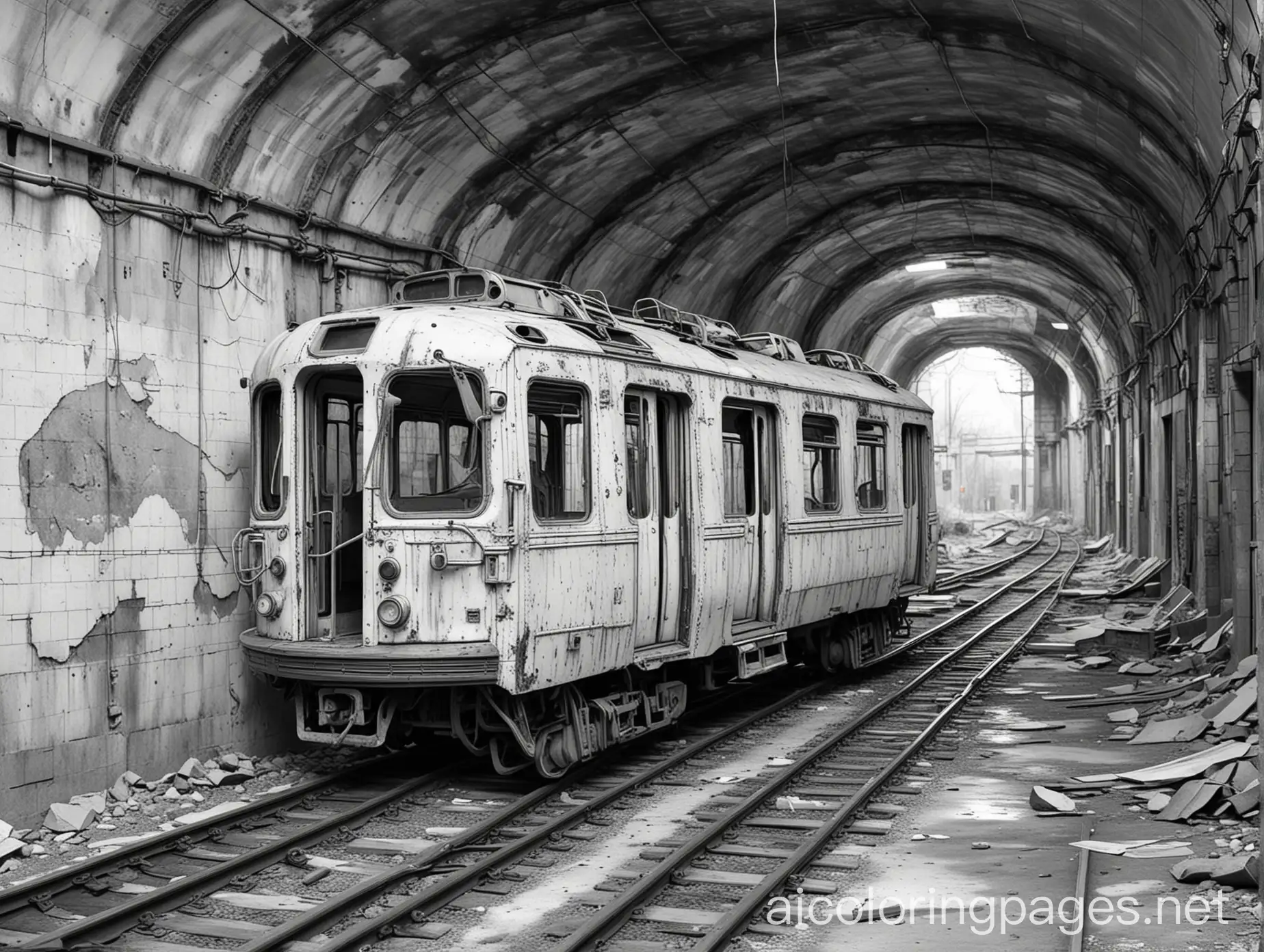 Post-Apocalyptic-Abandoned-Subway-Car-Coloring-Page