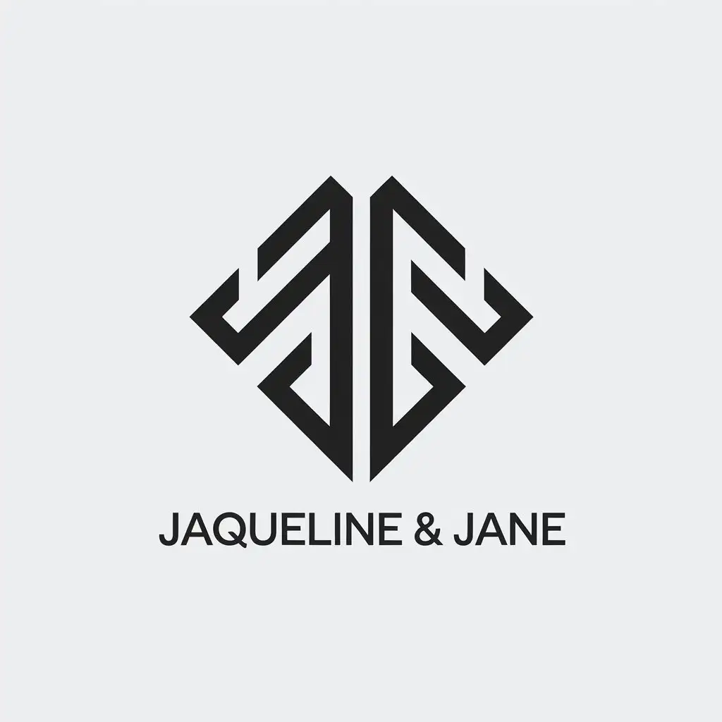 LOGO Design for Jaqueline Jane Strong Geometric Shape Minimalistic Clear Background