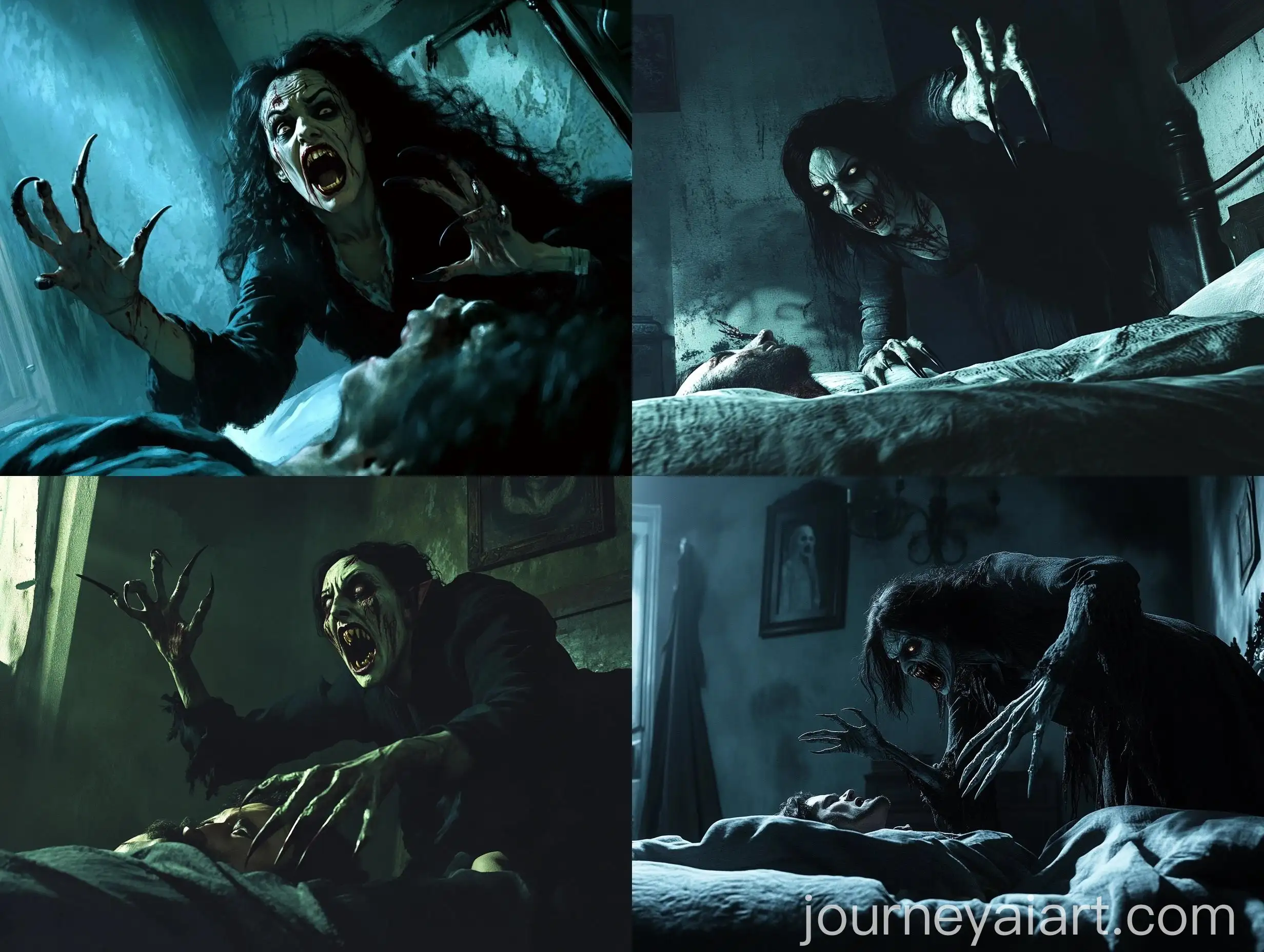 Terrifying-Vampire-Woman-Attacking-Victim-in-Dimly-Lit-Bedroom