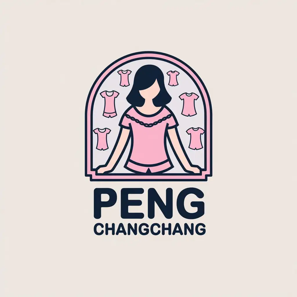 LOGO Design for Peng Changchang Womens Sleepwear with Elegant Modern Typography