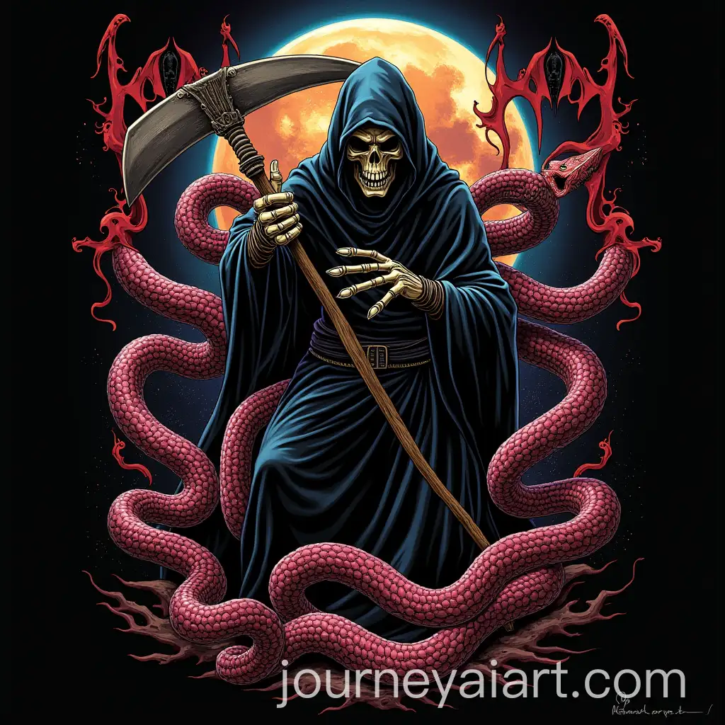Scary-Grim-Reaper-with-Snakes-and-Skulls-in-Dark-Fantasy-Rock-Band-Design-1980s-Style