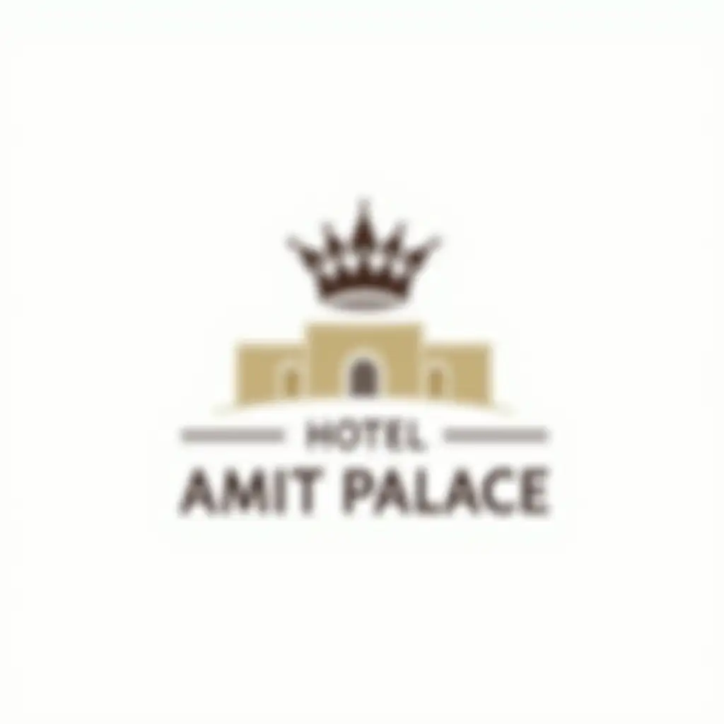 Elegant-Hotel-Amit-Palace-Logo-with-Crown-Icon