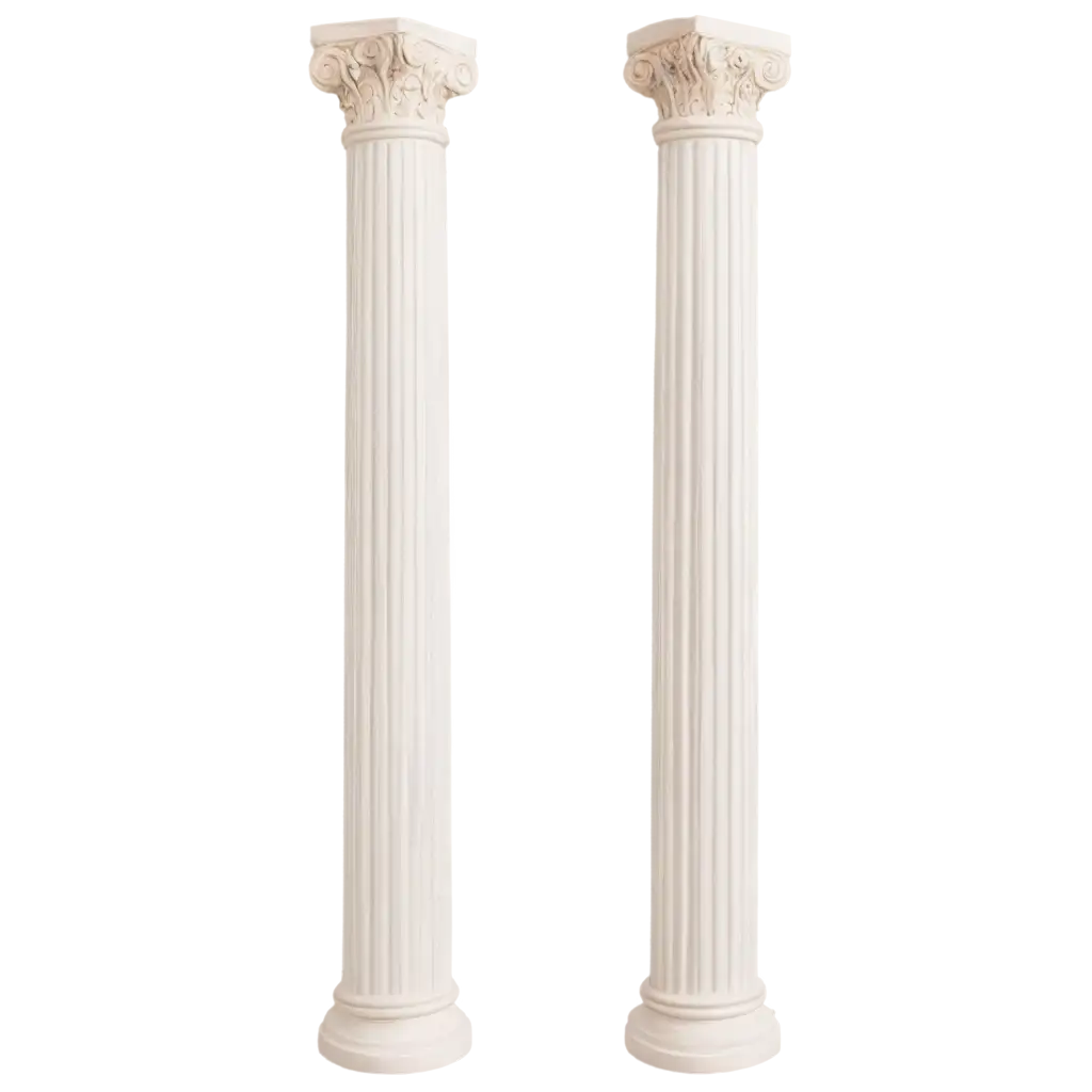 HighQuality-White-Colour-Pillar-PNG-Image-for-Diverse-Creative-Applications