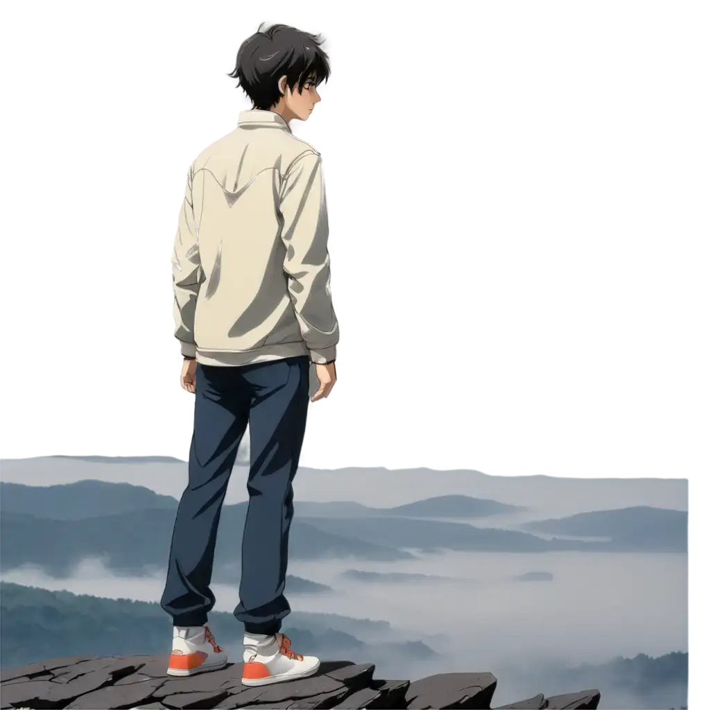 Young-Man-Facing-Serene-Landscape-PNG-Image-in-Anime-Style