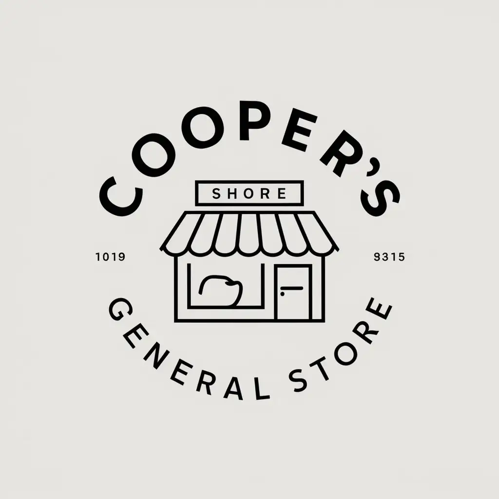 LOGO-Design-for-Coopers-General-Store-Minimalistic-Shop-Symbol-with-Clear-Background