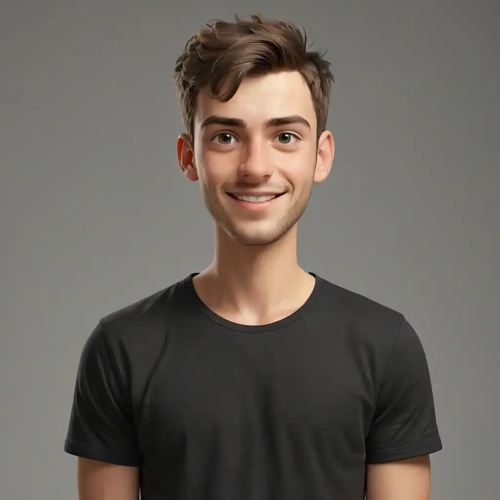 Happy-25YearOld-Man-in-Black-TShirt-with-Short-Hair