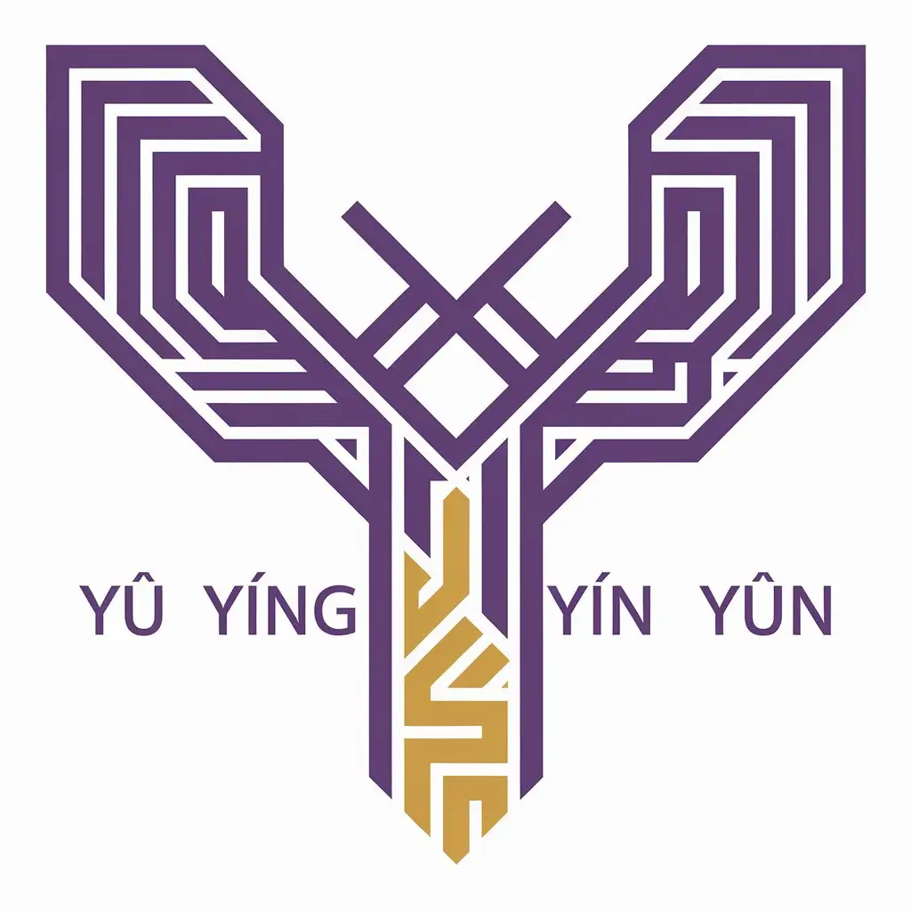 LOGO-Design-for-Y-yng-yn-Purple-Symbol-with-Educational-Complexity-on-Clear-Background