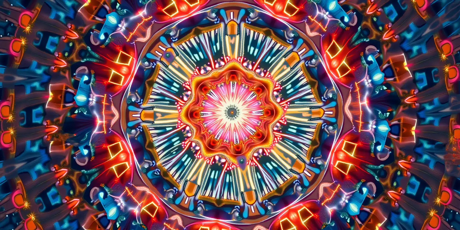 Colorful Abstract Kaleidoscope Vision