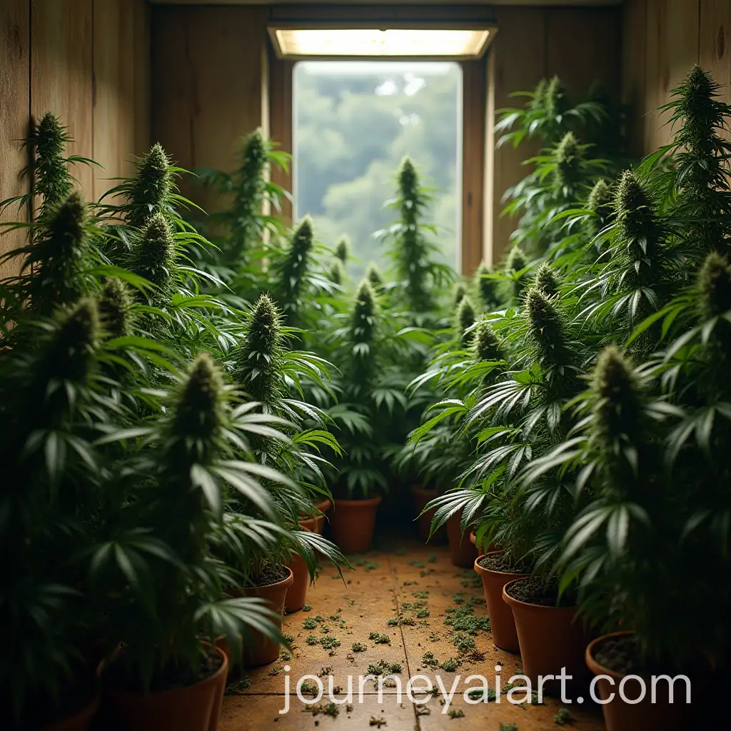 Room-Filled-with-Cannabis-Plants-and-Greenery