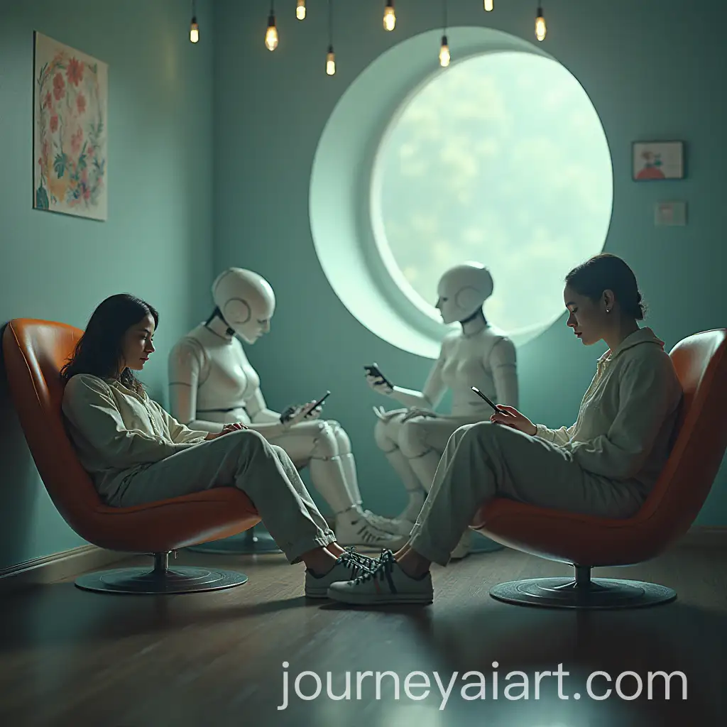 Dystopian-SciFi-World-of-Human-Dependence-on-AI-with-Inactive-Deteriorating-Humans