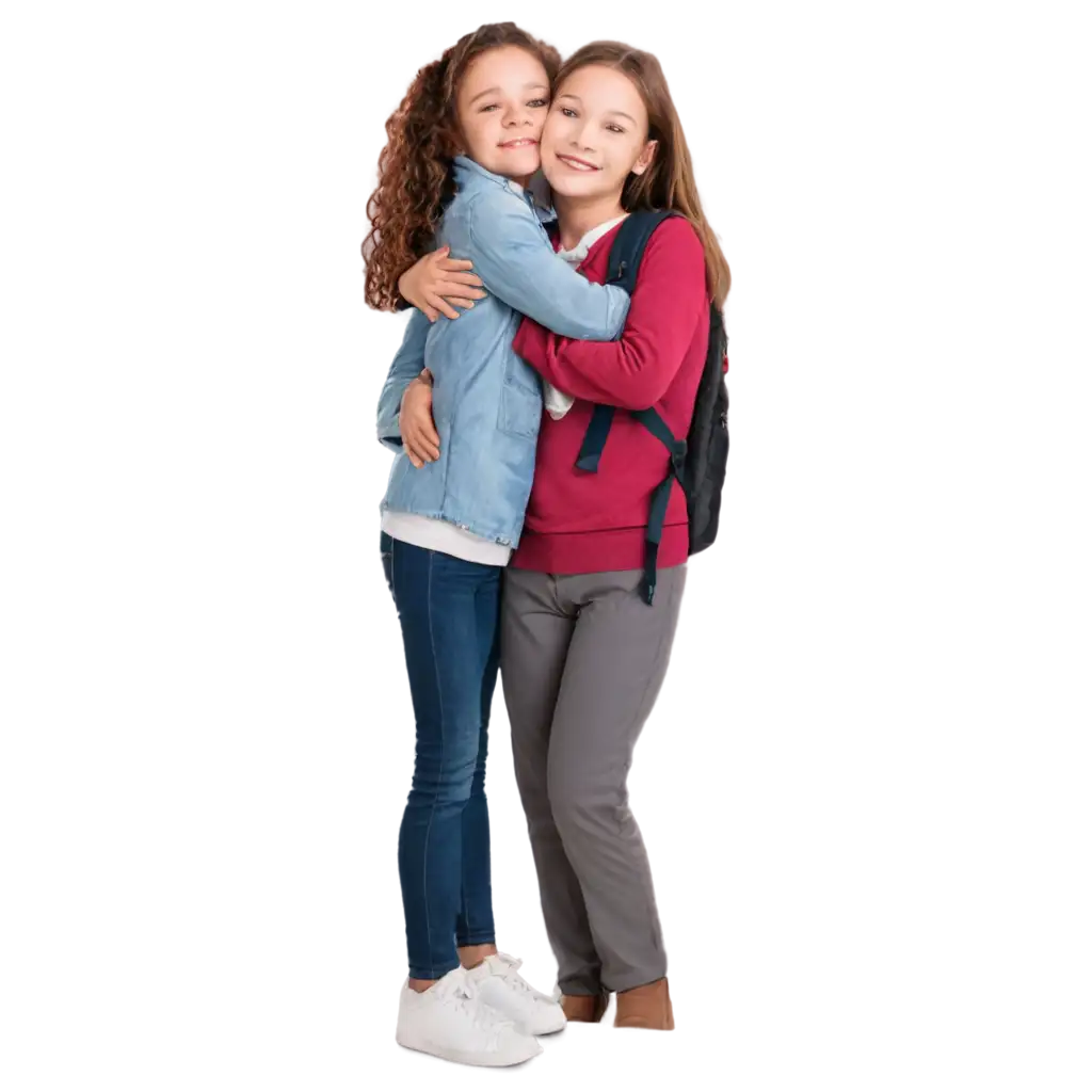 Embracing-Compassion-HighResolution-PNG-Image-of-a-Child-Hugging-at-School