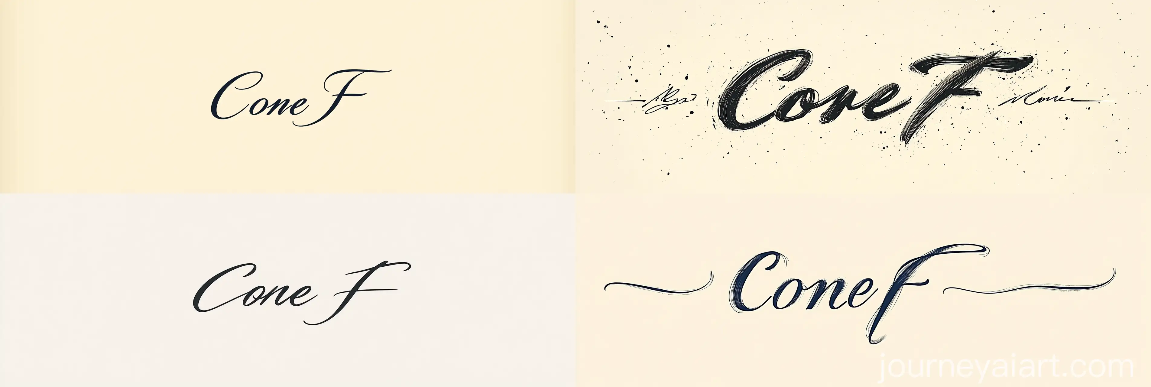 Sophisticated-ConeF-Cursive-Script-Logo-Design