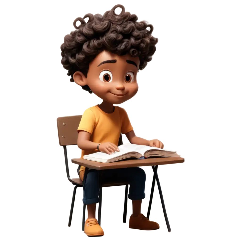 Cartoon-Kid-Reading-on-Table-PNG-Image-High-Quality-for-Versatile-Use