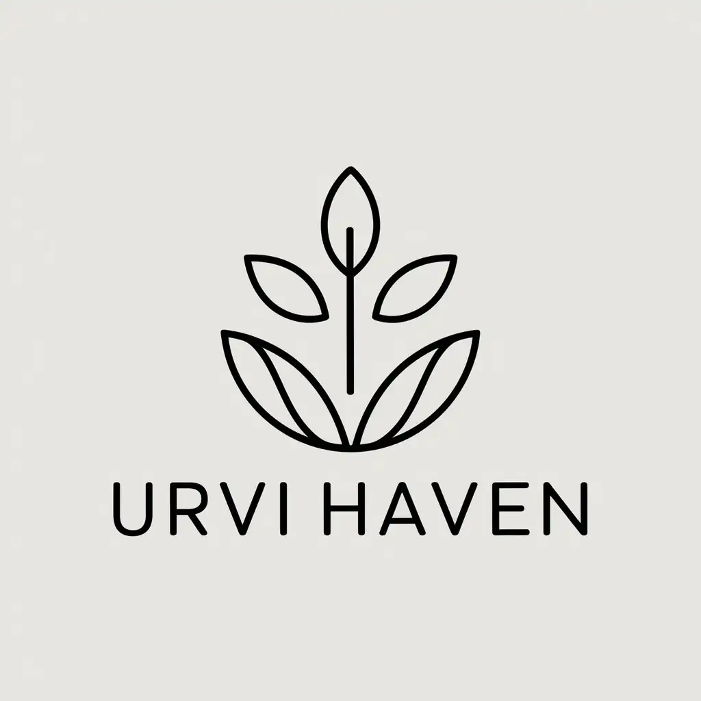 LOGO Design for Urvi Haven Growth Symbol with a Modern and Clear Background